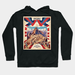 Peru Machu Picchu Tourism Vintage Poster Hoodie